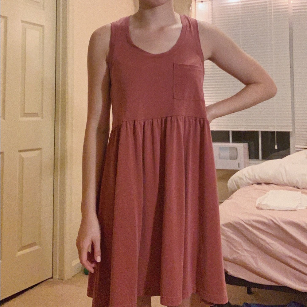 Red babydoll dress